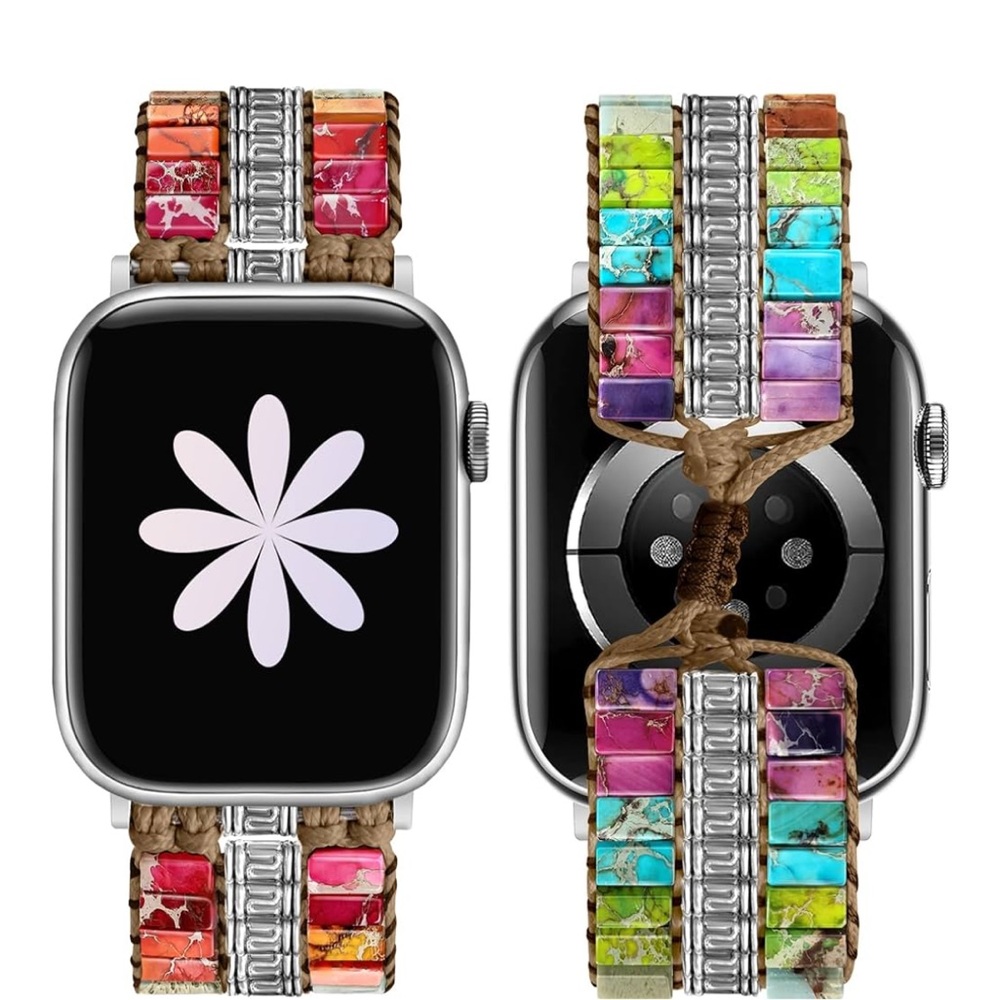 Colorful Beaded Watch Bands for Apple Watch (set of 2)